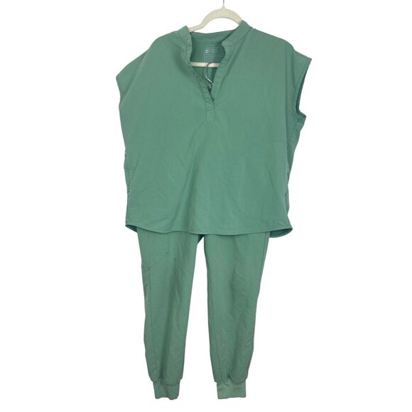 Figs Sage Green Scrub Set Size M Technical Collection Rafaela Top Zamora Jogger - Picture 1 of 13